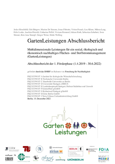GartenLeistungen Final Report